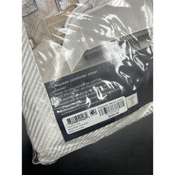 Hudson Park Moderno Full/Queen Duvet Cover - Picture 3 of 6